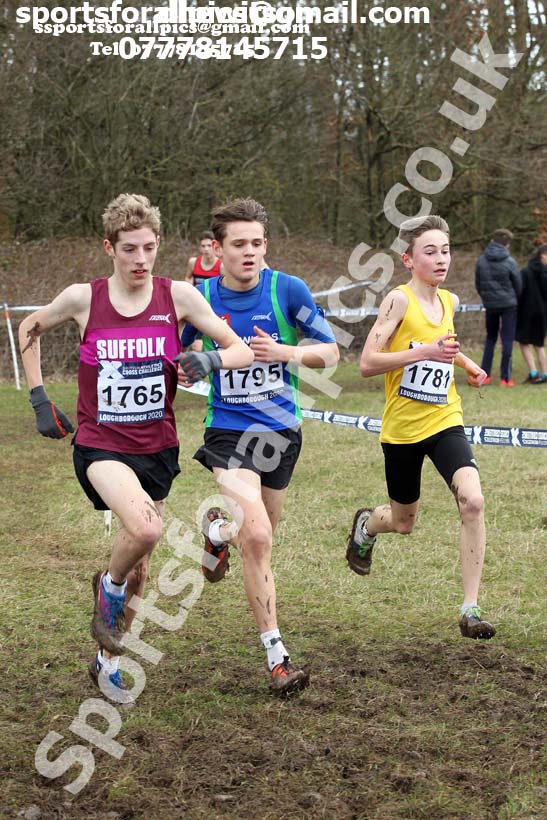 Boys under-15s, 2020 British Athletics Inter Counties Cross Country Champs., Prestwold Hall, Loughborough. Photo: David T. Hewitson/Sports for All Pics